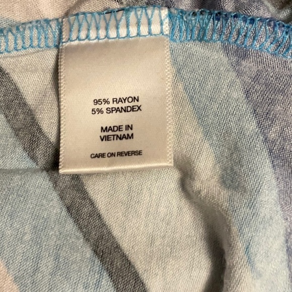 New York & Company Multicolor Striped Blouse - Picture 7 of 8